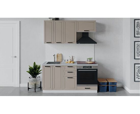 Кухонный гарнитур «Лорас» длиной 160 см со шкафом НБ | Интернет магазин мебели и декора LifeDekor