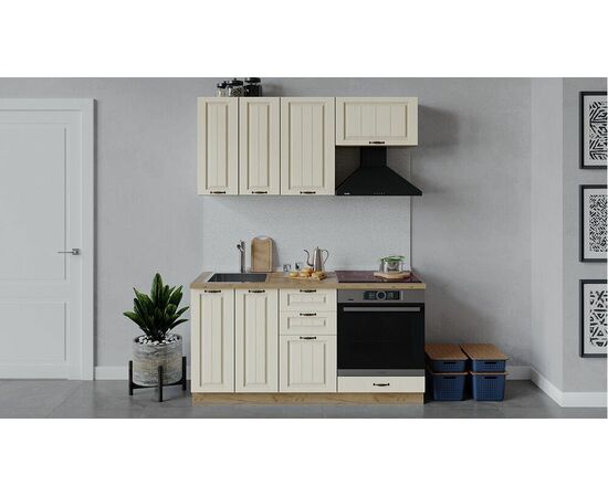 Кухонный гарнитур «Лина» длиной 160 см со шкафом НБ | Интернет магазин мебели и декора LifeDekor