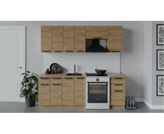 Кухонный гарнитур «Детройт» длиной 220 см | Интернет магазин мебели и декора LifeDekor