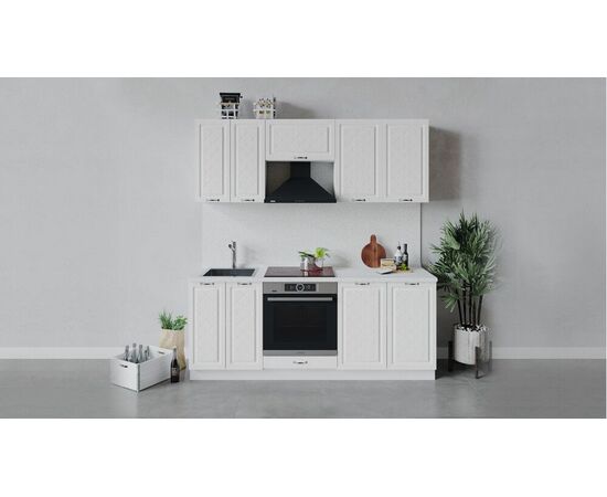 Кухонный гарнитур «Бьянка» длиной 200 см со шкафом НБ | Интернет магазин мебели и декора LifeDekor