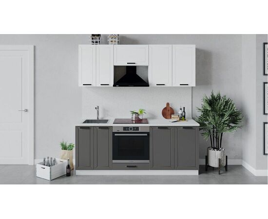 Кухонный гарнитур «Лорас» длиной 200 см со шкафом НБ | Интернет магазин мебели и декора LifeDekor