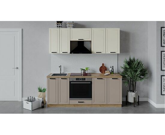 Кухонный гарнитур «Лорас» длиной 200 см со шкафом НБ | Интернет магазин мебели и декора LifeDekor