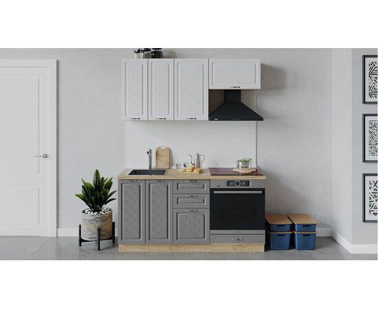 Кухонный гарнитур «Бьянка» длиной 160 см со шкафом НБ | Интернет магазин мебели и декора LifeDekor