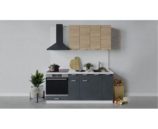 Кухонный гарнитур «Гранита» длиной 180 см со шкафом НБ | Интернет магазин мебели и декора LifeDekor