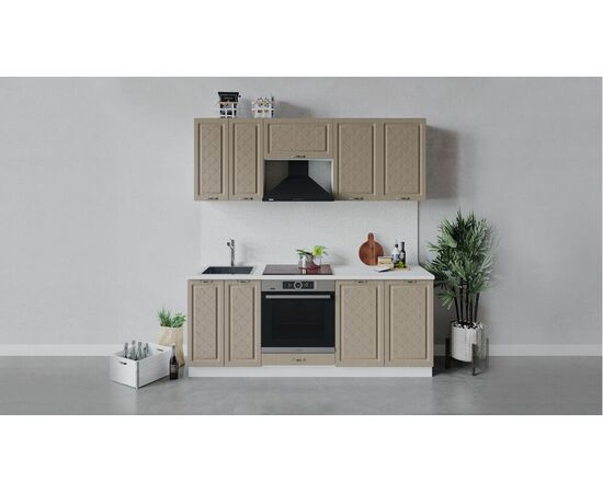 Кухонный гарнитур «Бьянка» длиной 200 см со шкафом НБ | Интернет магазин мебели и декора LifeDekor