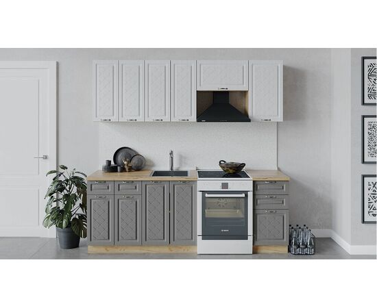 Кухонный гарнитур «Бьянка» длиной 220 см | Интернет магазин мебели и декора LifeDekor