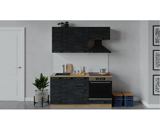 Кухонный гарнитур «Детройт» длиной 160 см со шкафом НБ | Интернет магазин мебели и декора LifeDekor