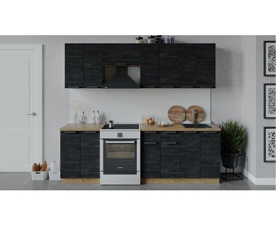 Кухонный гарнитур «Детройт» длиной 240 см | Интернет магазин мебели и декора LifeDekor