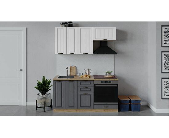 Кухонный гарнитур «Лина» длиной 160 см со шкафом НБ | Интернет магазин мебели и декора LifeDekor