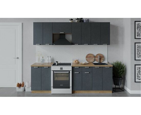 Кухонный гарнитур «Гранита» длиной 240 см | Интернет магазин мебели и декора LifeDekor