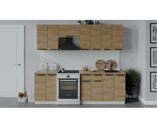 Кухонный гарнитур «Детройт» длиной 240 см | Интернет магазин мебели и декора LifeDekor