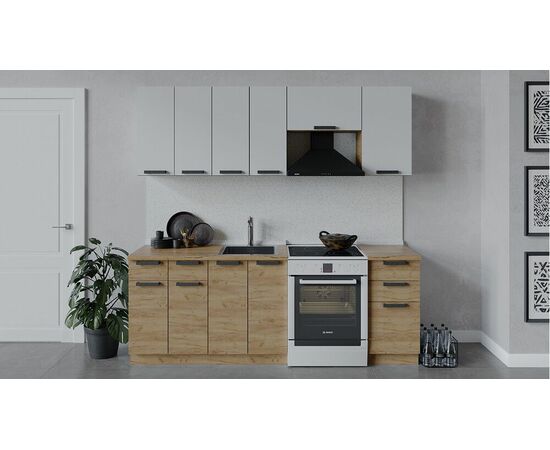 Кухонный гарнитур «Детройт» длиной 220 см | Интернет магазин мебели и декора LifeDekor