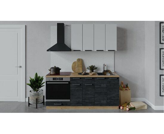 Кухонный гарнитур «Детройт» длиной 180 см со шкафом НБ | Интернет магазин мебели и декора LifeDekor