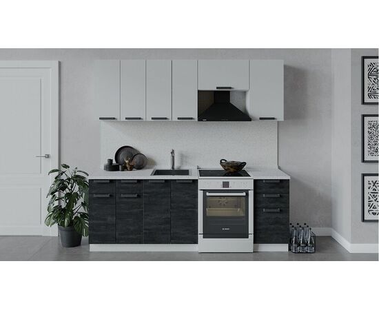 Кухонный гарнитур «Детройт» длиной 220 см | Интернет магазин мебели и декора LifeDekor