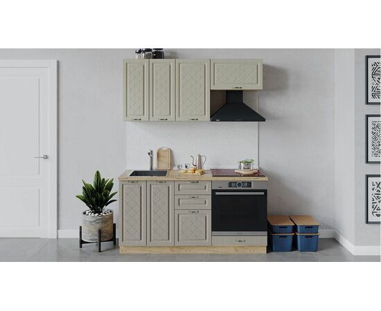 Кухонный гарнитур «Бьянка» длиной 160 см со шкафом НБ | Интернет магазин мебели и декора LifeDekor