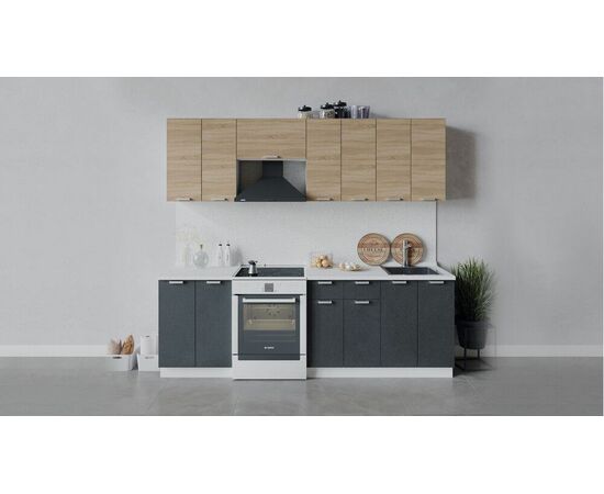 Кухонный гарнитур «Гранита» длиной 240 см | Интернет магазин мебели и декора LifeDekor