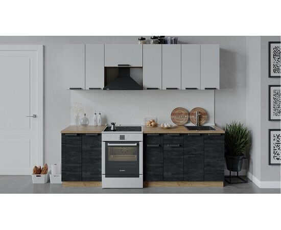 Кухонный гарнитур «Детройт» длиной 240 см | Интернет магазин мебели и декора LifeDekor