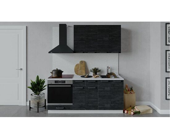 Кухонный гарнитур «Детройт» длиной 180 см со шкафом НБ | Интернет магазин мебели и декора LifeDekor