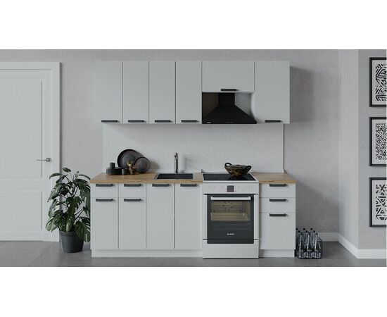 Кухонный гарнитур «Детройт» длиной 220 см | Интернет магазин мебели и декора LifeDekor