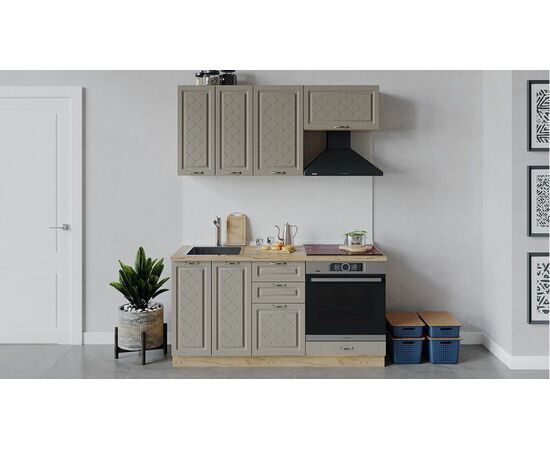 Кухонный гарнитур «Бьянка» длиной 160 см со шкафом НБ | Интернет магазин мебели и декора LifeDekor