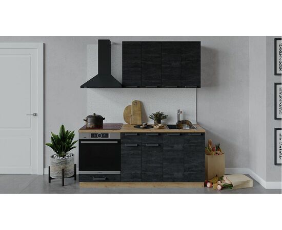 Кухонный гарнитур «Детройт» длиной 180 см со шкафом НБ | Интернет магазин мебели и декора LifeDekor