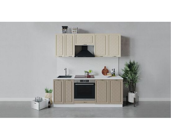 Кухонный гарнитур «Бьянка» длиной 200 см со шкафом НБ | Интернет магазин мебели и декора LifeDekor