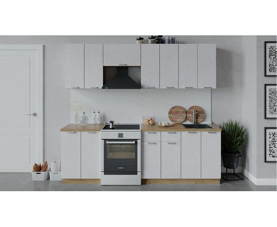 Кухонный гарнитур «Гранита» длиной 240 см | Интернет магазин мебели и декора LifeDekor