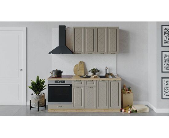 Кухонный гарнитур «Бьянка» длиной 180 см со шкафом НБ | Интернет магазин мебели и декора LifeDekor