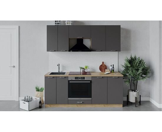 Кухонный гарнитур «Габриэлла» длиной 200 см со шкафом НБ | Интернет магазин мебели и декора LifeDekor