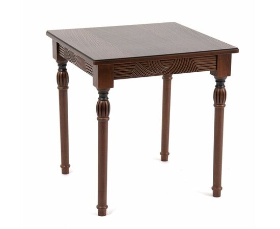 Стол журнальный "Мили" (темный орех/патина темная / 53х53хН55) | Интернет магазин мебели и декора LifeDekor