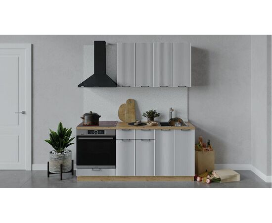 Кухонный гарнитур «Кимберли» длиной 180 см со шкафом НБ | Интернет магазин мебели и декора LifeDekor