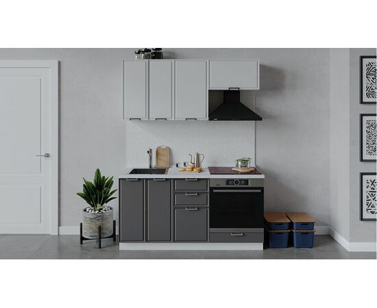 Кухонный гарнитур «Белладжио» длиной 160 см со шкафом НБ | Интернет магазин мебели и декора LifeDekor