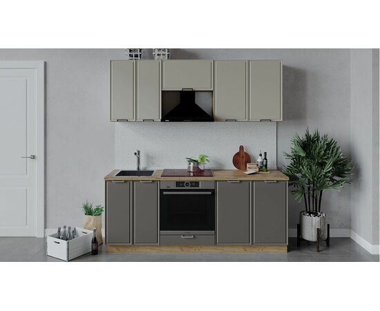 Кухонный гарнитур «Белладжио» длиной 200 см со шкафом НБ | Интернет магазин мебели и декора LifeDekor