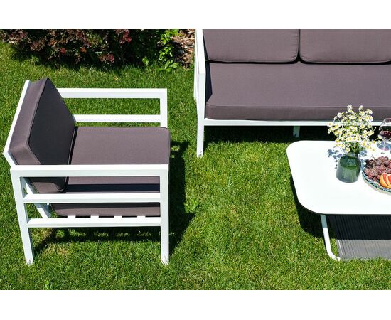 "Эстелья" кресло интерьерное, каркас из алюминия, изображение 4 | Интернет магазин мебели и декора LifeDekor