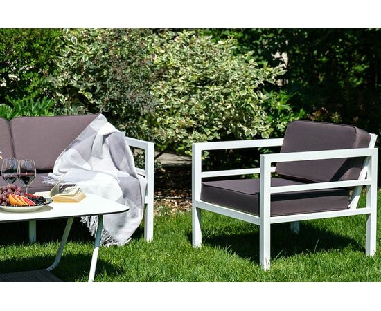 "Эстелья" кресло интерьерное, каркас из алюминия, изображение 5 | Интернет магазин мебели и декора LifeDekor