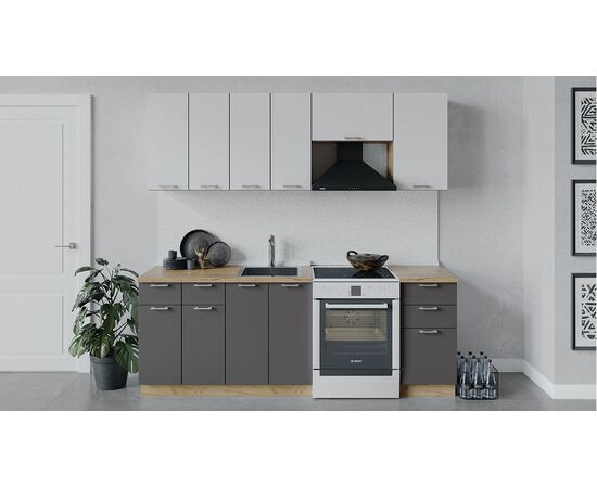 Кухонный гарнитур «Габриэлла» длиной 220 см | Интернет магазин мебели и декора LifeDekor