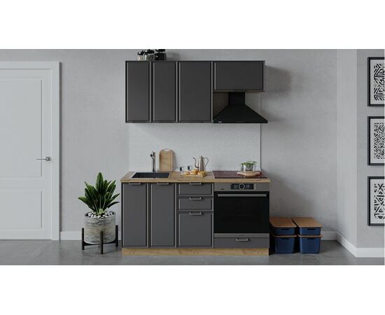 Кухонный гарнитур «Белладжио» длиной 160 см со шкафом НБ | Интернет магазин мебели и декора LifeDekor