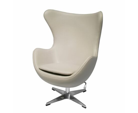 Кресло EGG STYLE CHAIR латте, экокожа, изображение 3 | Интернет магазин мебели и декора LifeDekor