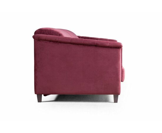 Amsterdam диван-кровать трехместный прямой, велюр красный, изображение 3 | Интернет магазин мебели и декора LifeDekor