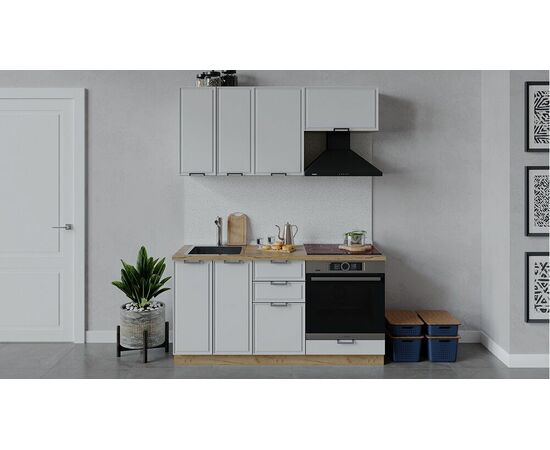 Кухонный гарнитур «Белладжио» длиной 160 см со шкафом НБ | Интернет магазин мебели и декора LifeDekor