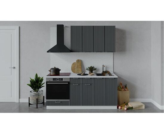 Кухонный гарнитур «Кимберли» длиной 180 см со шкафом НБ | Интернет магазин мебели и декора LifeDekor