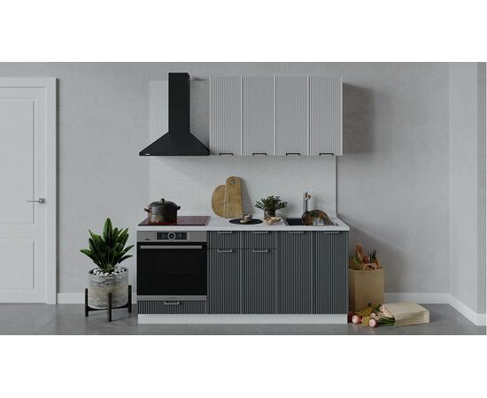 Кухонный гарнитур «Кимберли» длиной 180 см со шкафом НБ | Интернет магазин мебели и декора LifeDekor