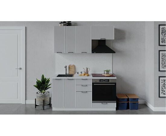 Кухонный гарнитур «Кимберли» длиной 160 см со шкафом НБ | Интернет магазин мебели и декора LifeDekor