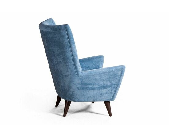 Кресло Dublin велюр синий, изображение 3 | Интернет магазин мебели и декора LifeDekor