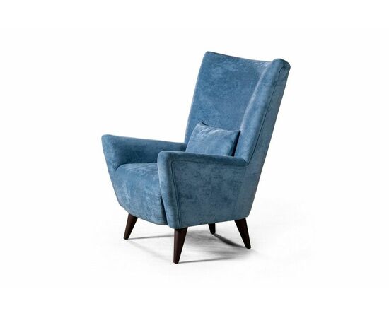 Кресло Dublin велюр синий, изображение 5 | Интернет магазин мебели и декора LifeDekor