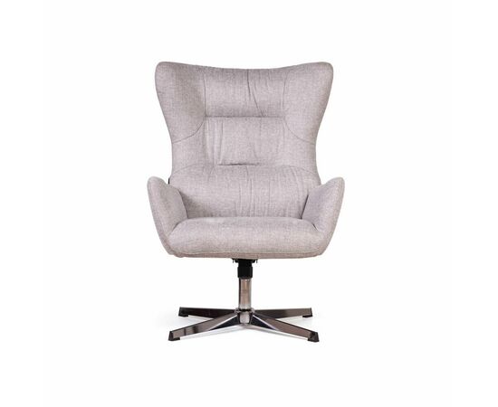 Кресло качалка с оттоманкой ANDREA, серый, изображение 2 | Интернет магазин мебели и декора LifeDekor