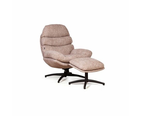 Кресло качалка с оттоманкой Sven, бежевый | Интернет магазин мебели и декора LifeDekor