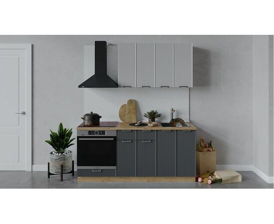 Кухонный гарнитур «Кимберли» длиной 180 см со шкафом НБ | Интернет магазин мебели и декора LifeDekor