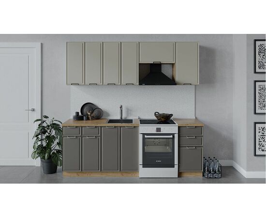 Кухонный гарнитур «Белладжио» длиной 220 см | Интернет магазин мебели и декора LifeDekor