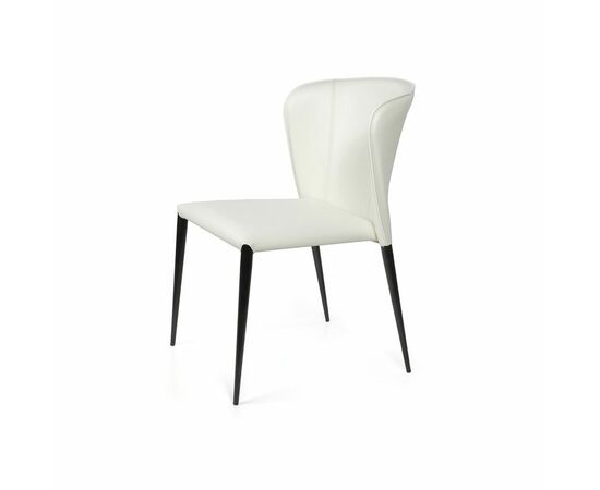 Стул Albert, кожа белый | Интернет магазин мебели и декора LifeDekor